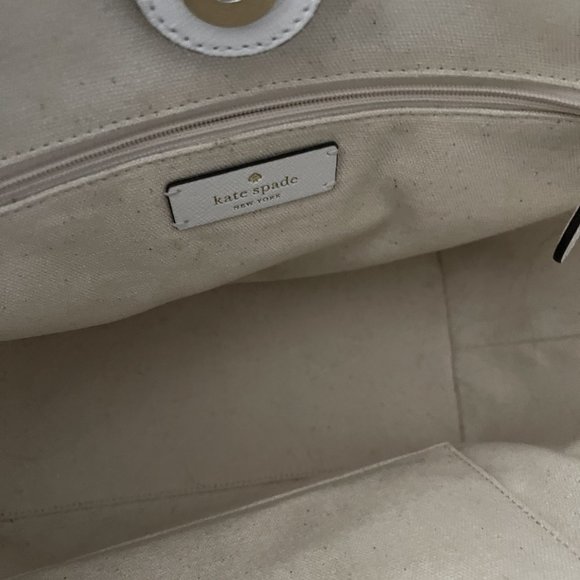 kate spade Bags Kate Spade Picnic In The Park Tote Bag Strawberry Applique On Front Euc